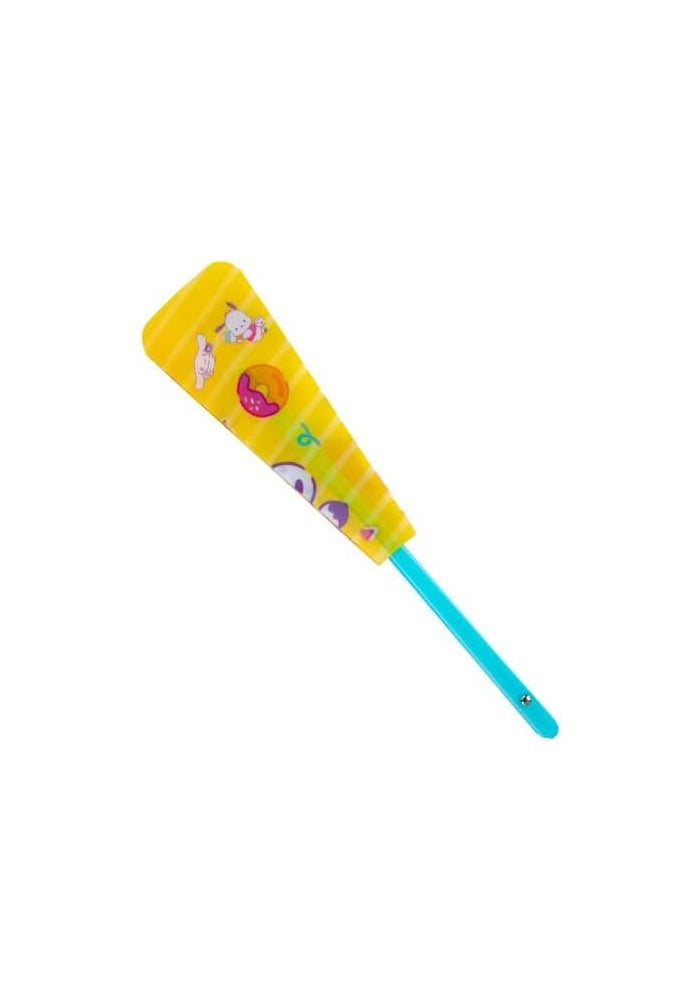 DAISO Sanrio Characters Water Repellent Fan - Yellow - Image 2